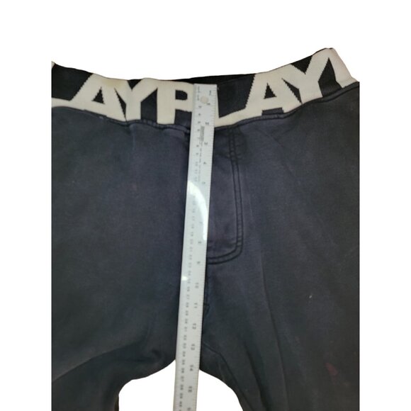 Play Cloths Joggers Black & White Logo Drawstring Zip Leg - Picture 4 of 9